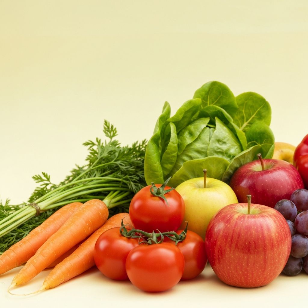 Frisches Gemüse und Obst